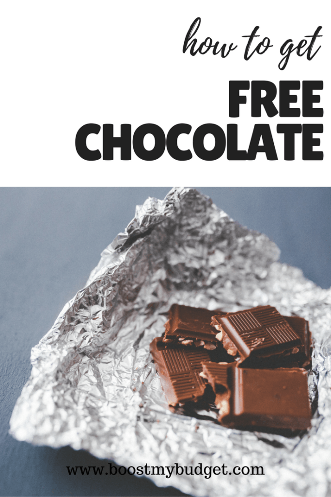 how to get free chocolate with the Shopmium app - see Boost My Budget for your referral code!