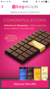 Free chocolate