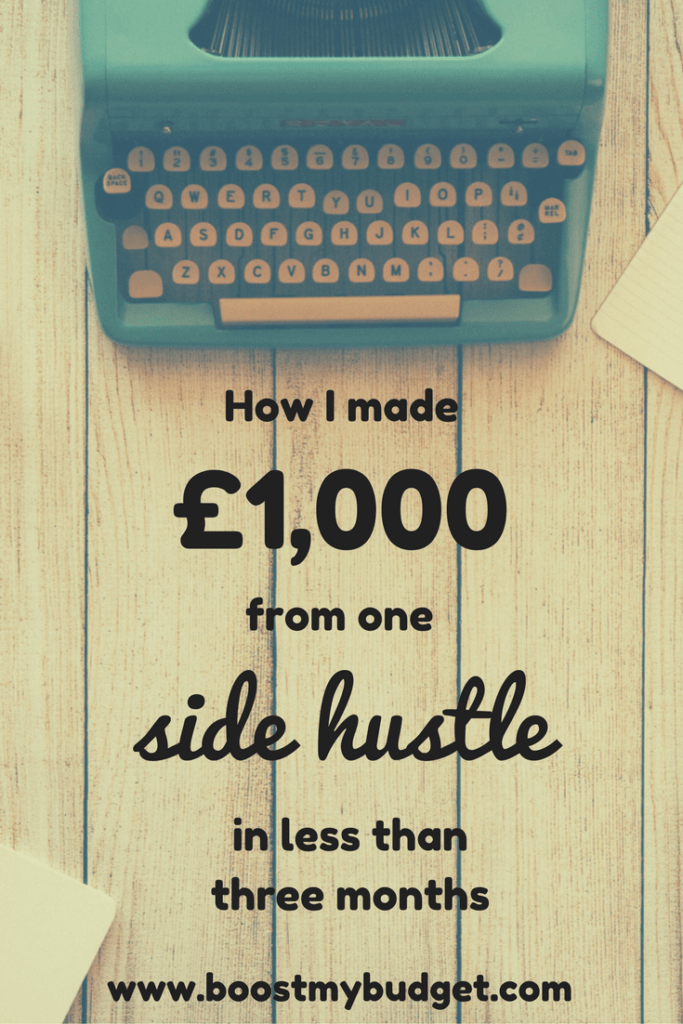 Matched betting is an awesome side hustle than anyone can do from home to make anything up to £2000 per month. It’s a brilliant way of making extra income and it fits in well around a day job. If you’re looking to make money online, I cannot recommend it enough. I made my first £1000 in less than twelve weeks, but many people are making way more than me! Click through to read my blog post about my progress in those first few weeks.