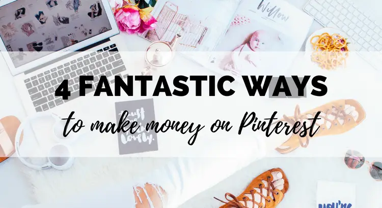 Did you know you can make money on Pinterest? I get a paycheck for pinning every month, and it's the most fun way I've tried of making money online! Here are 4 different ways to make money from Pinterest: affiliate marketing, become a Pinterest influencer, work from home as a Pinterest VA, or drive traffic to your blog or store. Click through to learn how to get started!