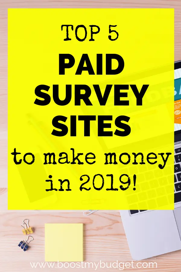 Want to make money online in 2019? Don't waste your time - join these 5 survey sites that pay well and start taking surveys for money today!