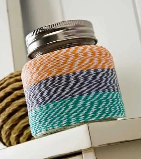 bakers twine DIY jars