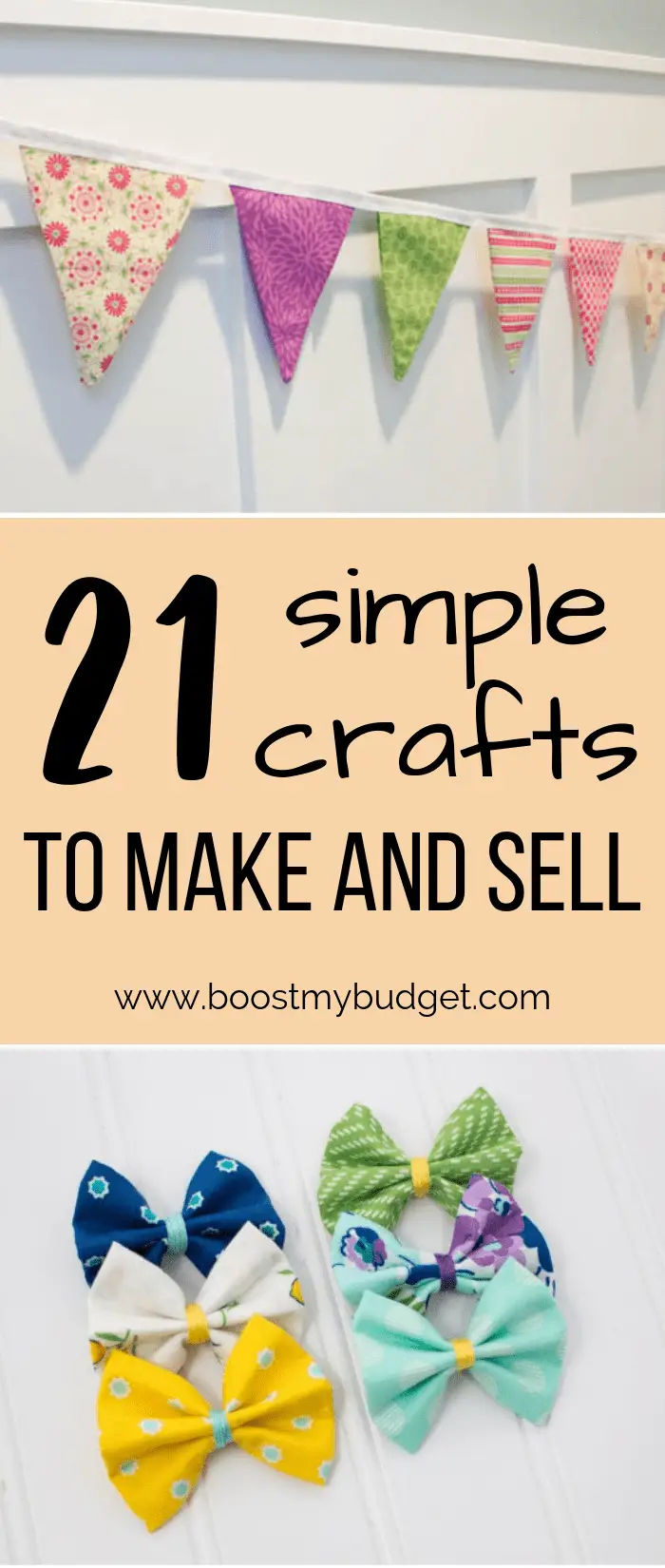 Looking for a unique home business idea? How about making crafts to sell online? These cheap and easy craft projects will sell for money, and they're so easy, adults and children alike can make them!