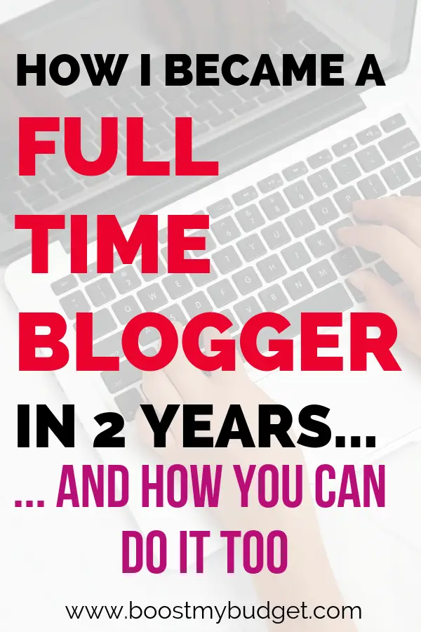 I became a full time blogger in less than two years! That's right, I made enough money blogging part time to quite my full time job. If you want to learn how to make money blogging you NEED to read this post to find out exactly how I did it! (includes income stats!)