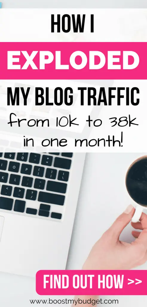 Looking for tips to increase your blog traffic with Pinterest? I EXPLODED my page views in just 30 days with this pinning strategy! Click through to find out how!