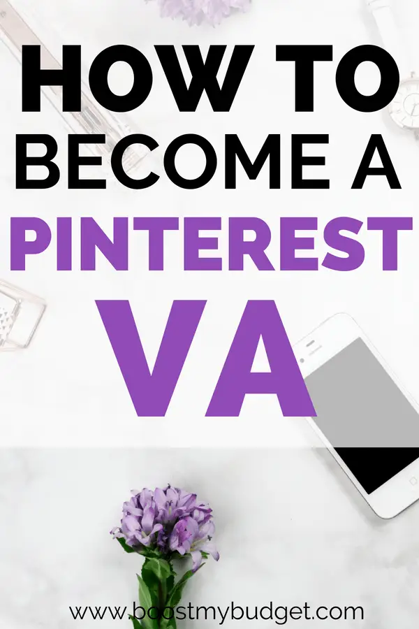 Want to know how to become a Pinterest VA? Pinterest VA, or virtual assistant, is the perfect work at home job for stay at home moms, bloggers, students or anyone who wants to top up their income with a flexible and enjoyable side hustle! Click through to find out more!