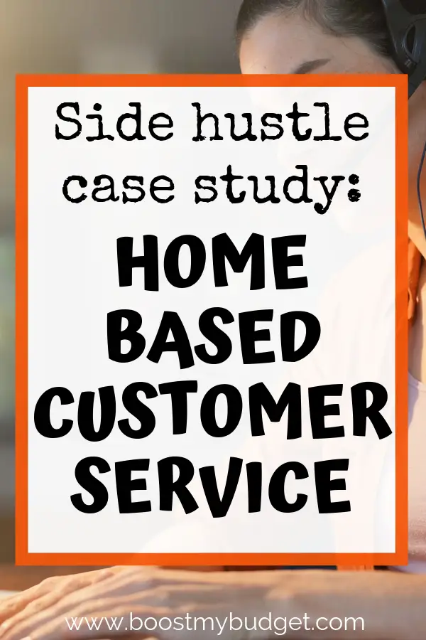 Great side hustle idea for mums! How to work part time from home in a customer service phone support role.