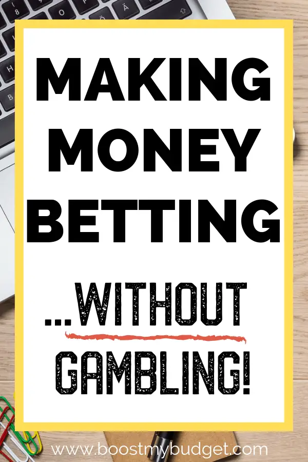 How to make money betting online - WITHOUT gambling! I know it doesn't sound possible, but please just click through and read how it's done! This is my top recommended way to make money online in the UK. I make between £300 and £600 a month doing this and many people make even more. Perfect side hustle idea in the UK :)