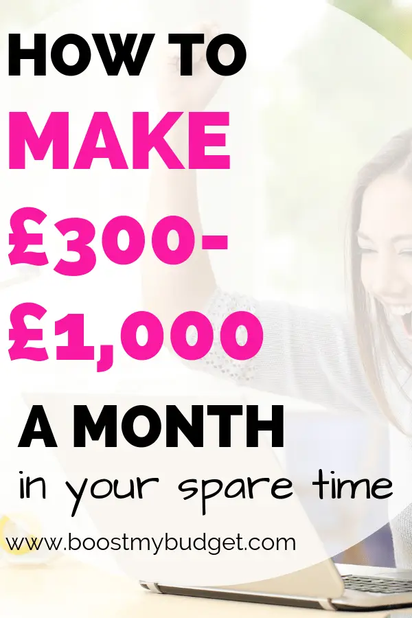 Looking for side hustle ideas in the UK? Here's how to make money online from home - up to £1000 a month to be precise! Perfect side hustle for students and stay at home mums, and it even fits in around a 9-5 job!