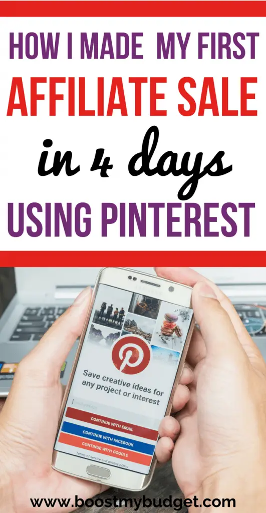 Did you know you can make money on Pinterest? I didn't until recently. Then I came across an ebook that taught me about affiliate marketing on Pinterest. Using those techniques, I made my first sale in 4 days! Click through to my blog for the full review of the strategy and how I continue to make money online every month :)