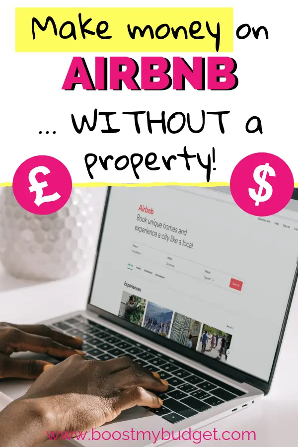 Earn extra cash from home with Airbnb. Here are 3 genius ways you can make money from airbnb even if you don't own a spare room or house to rent out. Click through to find out more!