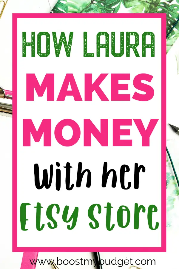 Looking for home business ideas? How about selling crafts on Etsy? Laura shares exactly how she set up her small business and how she makes money online each month selling T shirts online!