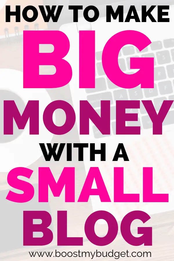 Think you need loads of traffic to make money blogging? Think again! It's totally possible to make BIG money - we're talking $10,000-$20,000 per month - with a small blog. In this post, two professional bloggers share the secret. Hint: it's all about smart affiliate marketing...