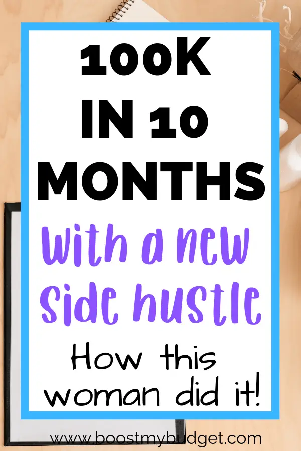 Woe... this entrepreneur set up a new side hustle and made 100k turnover in 10 months! This is a small home business idea that anyone can try. Click through to learn more!