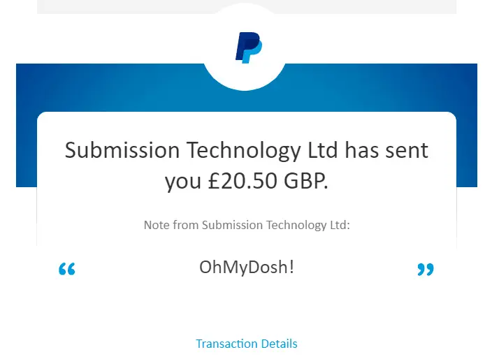 ohmydosh proof of payment
