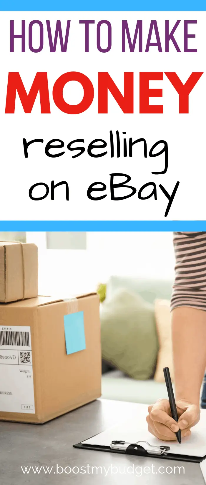 Looking for side hustle ideas? How about reselling your thrift store finds online? Reselling on ebay is a profitable home business idea you could start today!