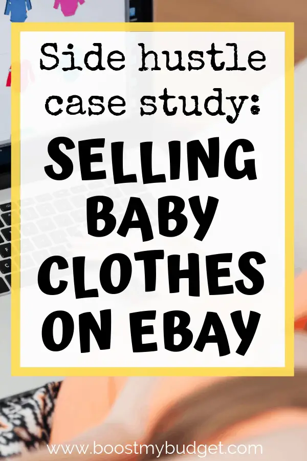 Side hustle case study - read how this new mum made nearly £8000 from home selling her children's second hand clothes online in her own eBay store. Learn how to set up your own store and make money from home too!