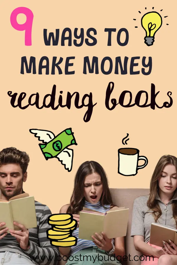 How to make money reading books! Yes, it is possible :) here are 9 amazing side hustles perfect for bookworms to make extra cash from your hobby