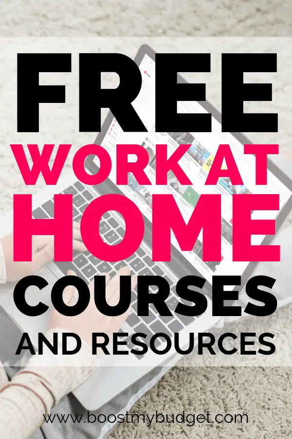 Free work at home training courses... if you want a work from home job in 2019, find ideas on this awesome list!