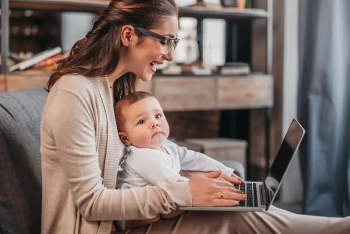 work from home with a baby